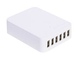 Verbatim 6 Ports USB Charger - White