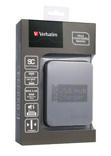 Verbatim 6 Ports USB Charger - Grey