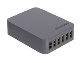 Verbatim 6 Ports USB Charger - Grey