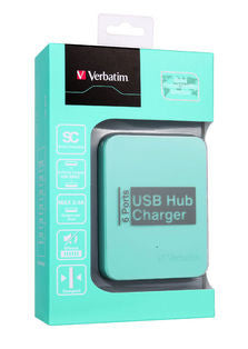 Verbatim 6 Ports USB Charger - Green