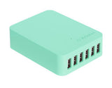 Verbatim 6 Ports USB Charger - Green